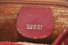 Authentic GUCCI Shoulder Cross Body Bag Suede Leather Red Junk L0046