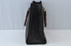 Authentic GUCCI Bamboo Vintage Hand Bag Leather Black Junk L0047