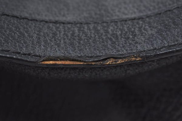 Authentic GUCCI Bamboo Vintage Hand Bag Leather Black Junk L0047