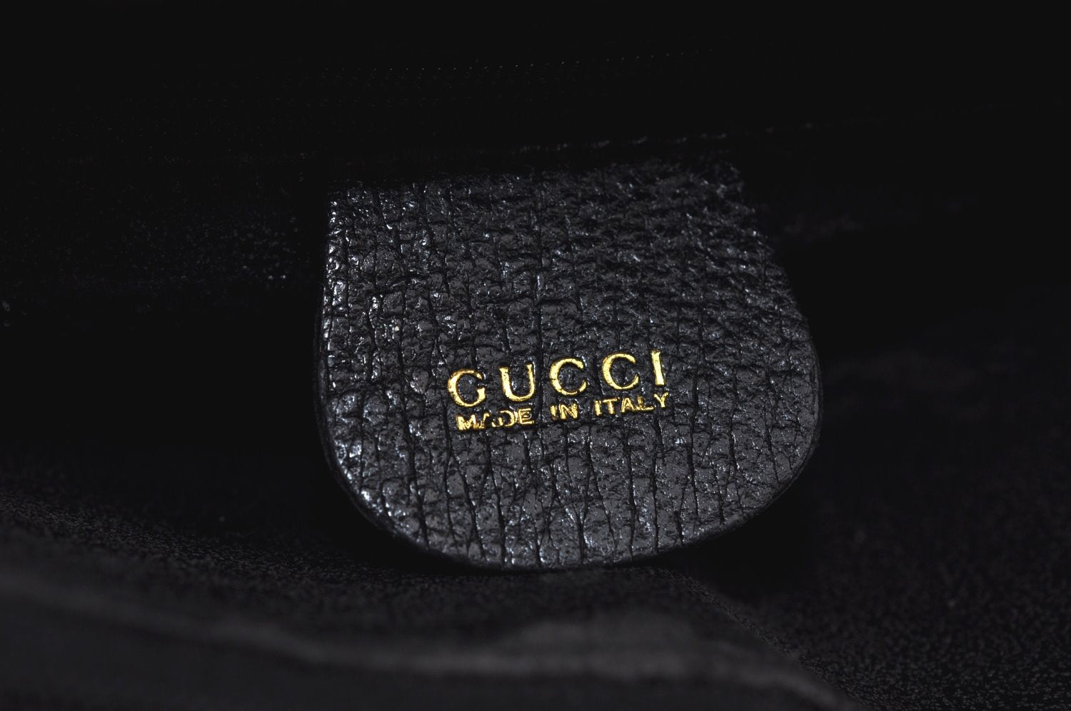 Authentic GUCCI Bamboo Vintage Hand Bag Leather Black Junk L0047