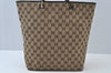 Authentic GUCCI Shoulder Bag GG Canvas Leather 0021098 Brown L0048