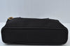 Authentic CELINE Shoulder Tote Bag Nylon Leather Black L0050