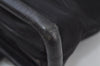 Authentic CELINE Shoulder Tote Bag Nylon Leather Black L0050