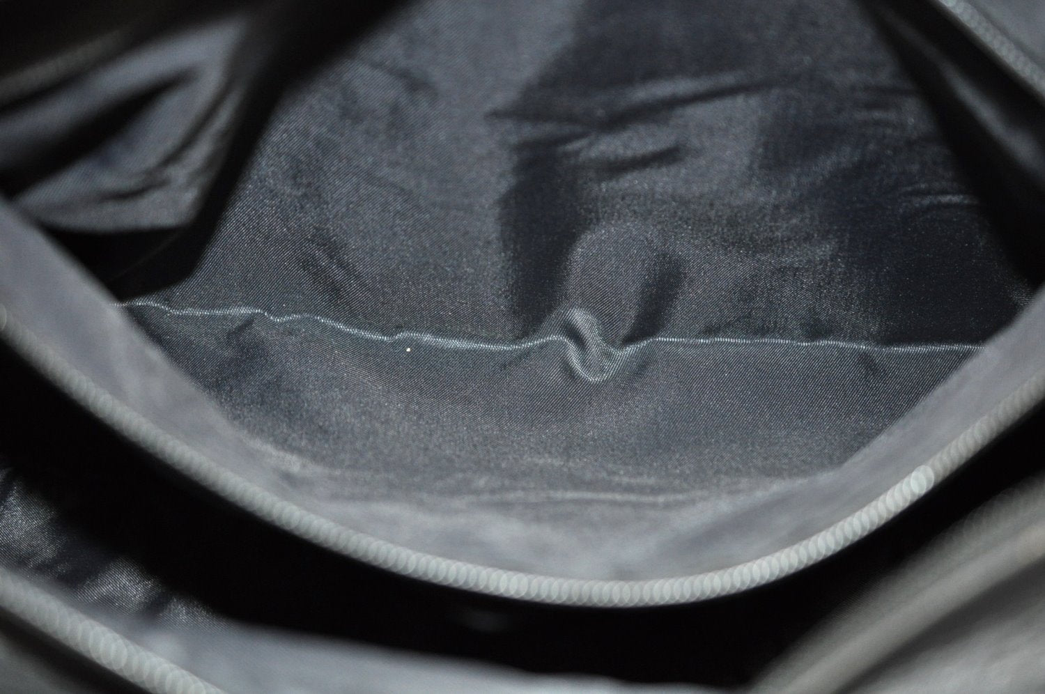 Authentic CELINE Shoulder Tote Bag Nylon Leather Black L0050
