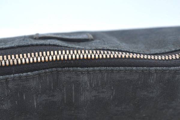 Authentic GUCCI Vintage Shoulder Cross Body Bag GG Canvas Leather Black L0051