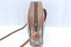 Authentic GUCCI GG Plus Shoulder Cross Body Bag PVC Leather Brown L0052