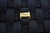 Authentic Salvatore Ferragamo Vara Shoulder Bag Purse Nylon Black SF L0053