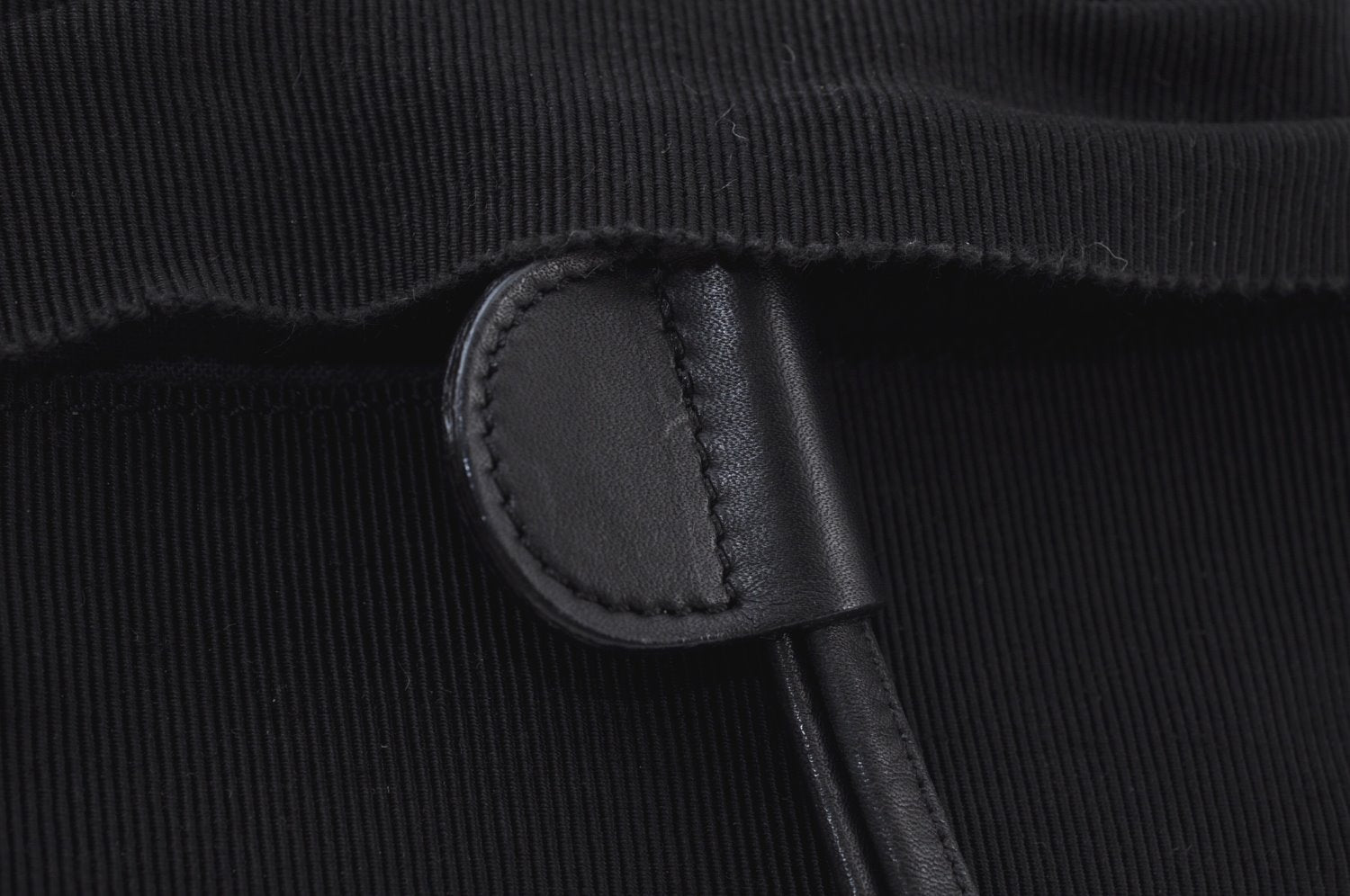 Authentic Salvatore Ferragamo Vara Back Pack Purse Canvas Leather Black L0054