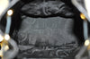 Authentic Salvatore Ferragamo Vara Back Pack Purse Canvas Leather Black L0054