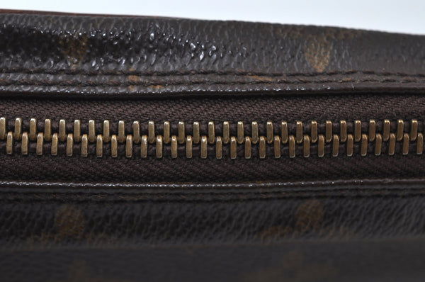 Auth Louis Vuitton Monogram Marly Dragonne GM M51825 Clutch Hand Bag Junk L0057