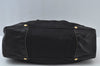 Authentic PRADA Nylon Leather 2way Hand Bag Black L0058