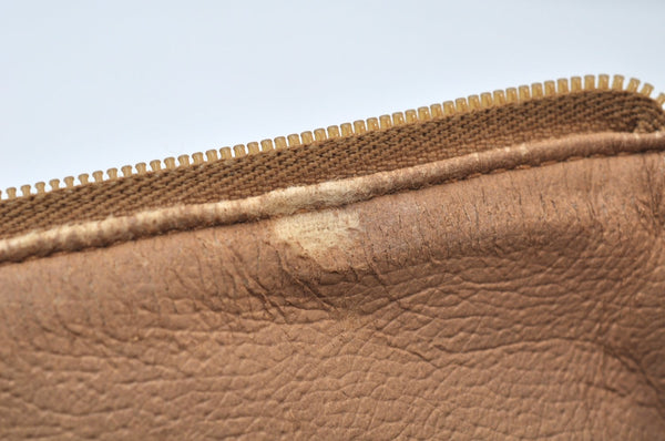Authentic GUCCI Micro GG PVC Leather Hand Boston Bag Beige L0059