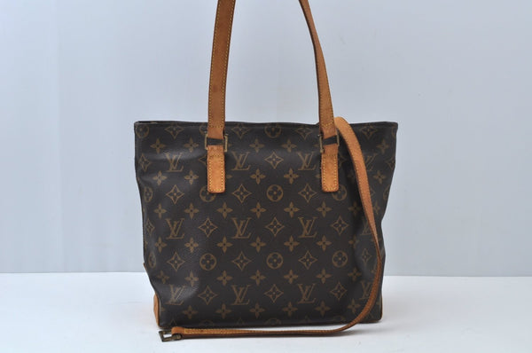 Authentic Louis Vuitton Monogram Cabas Piano Shoulder Tote Bag M51148 Junk L0060