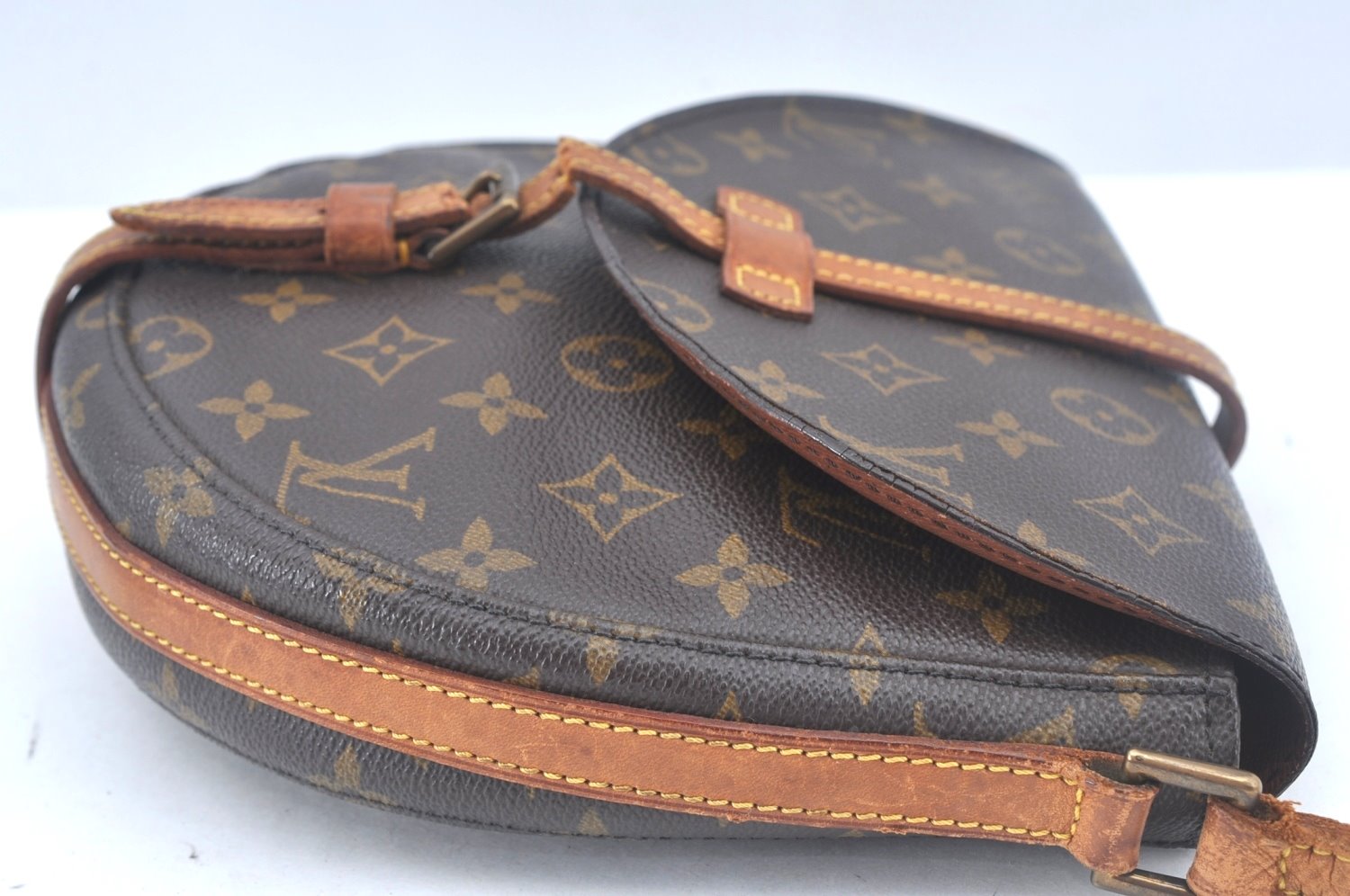 Auth Louis Vuitton Monogram Chantilly MM Shoulder Cross Bag M51233 Junk L0061