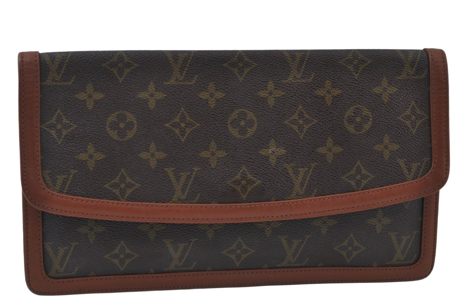 Louis Vuitton Monogram Pochette Dame GM Clutch Hand Bag Old Model LV Junk L0067