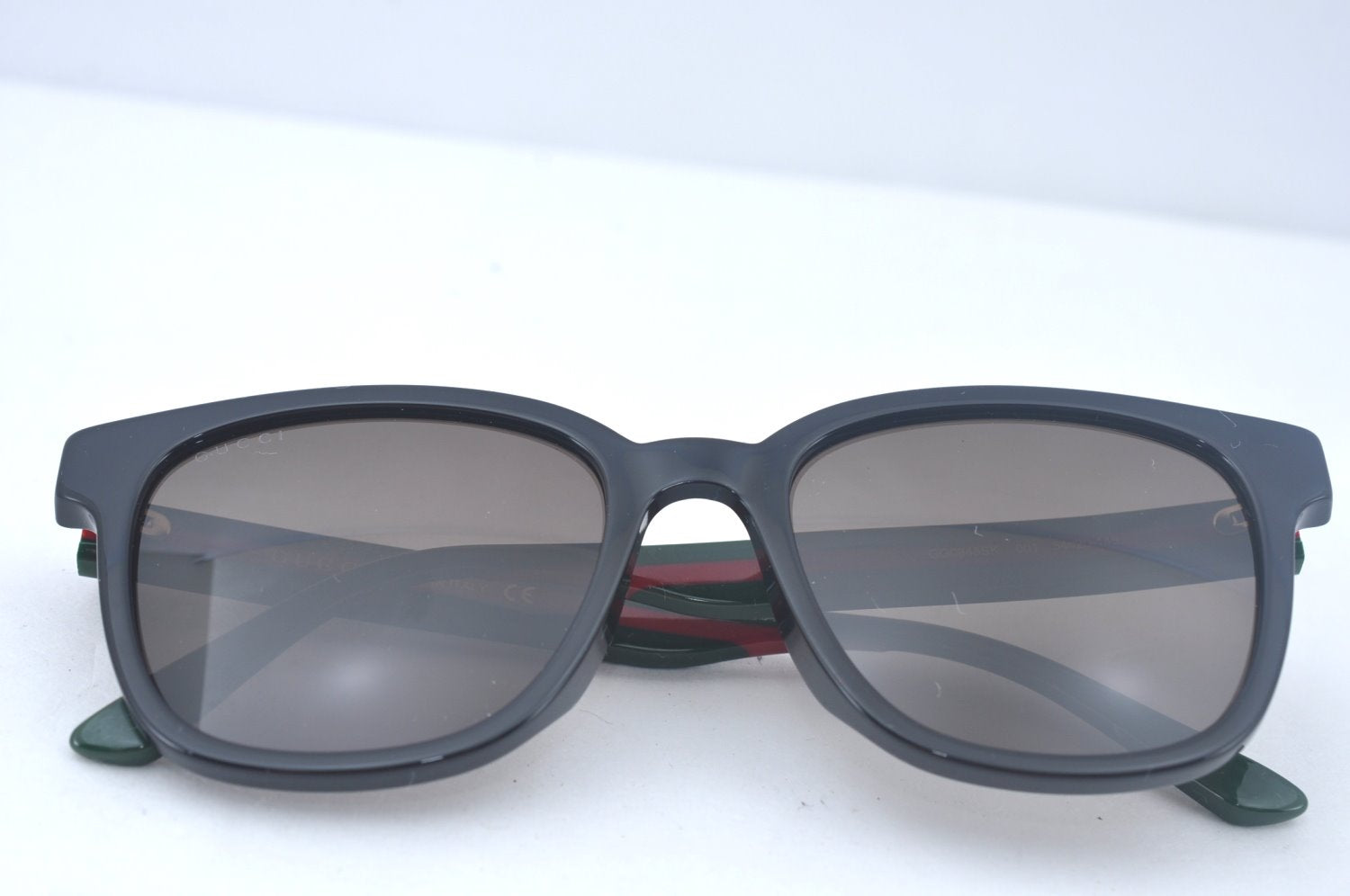 Authentic GUCCI Web Sherry Line Sunglasses GG 0848SK Plastic Black L0070