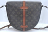 Authentic Louis Vuitton Monogram Chantilly GM Shoulder Cross Bag M51232 LV L0073