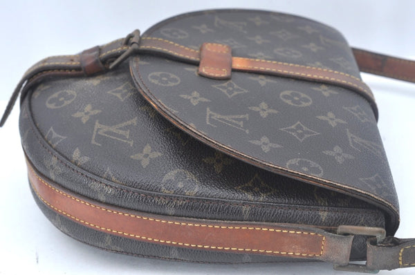 Authentic Louis Vuitton Monogram Chantilly GM Shoulder Cross Bag M51232 LV L0073