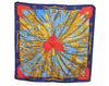 Authentic HERMES Carre 90 Scarf "Soleil de Soie" Silk Blue L0075