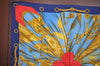 Authentic HERMES Carre 90 Scarf "Soleil de Soie" Silk Blue L0075