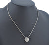 Authentic Christian Dior Silver Tone Chain Rhinestone Necklace CD L0077