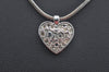 Authentic Christian Dior Silver Tone Chain Rhinestone Necklace CD L0077