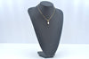 Authentic Christian Dior Gold Tone Chain Pendant Imitation Pearl Necklace  L0079