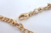 Authentic Christian Dior Gold Tone Chain Pendant Necklace Rhinestone CD L0080