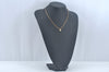 Authentic Christian Dior Gold Tone Chain Pendant Rhinestone Necklace CD L0081