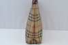 Authentic BURBERRY Check Hand Tote Bag PVC Leather Beige L0083