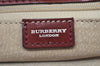 Authentic BURBERRY Check Hand Tote Bag PVC Leather Beige L0083
