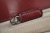 Authentic BURBERRY Check Hand Tote Bag PVC Leather Beige L0083