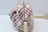 Authentic BURBERRY BLUE LABEL Check Shoulder Cross Bag Nylon Leather Pink L0085