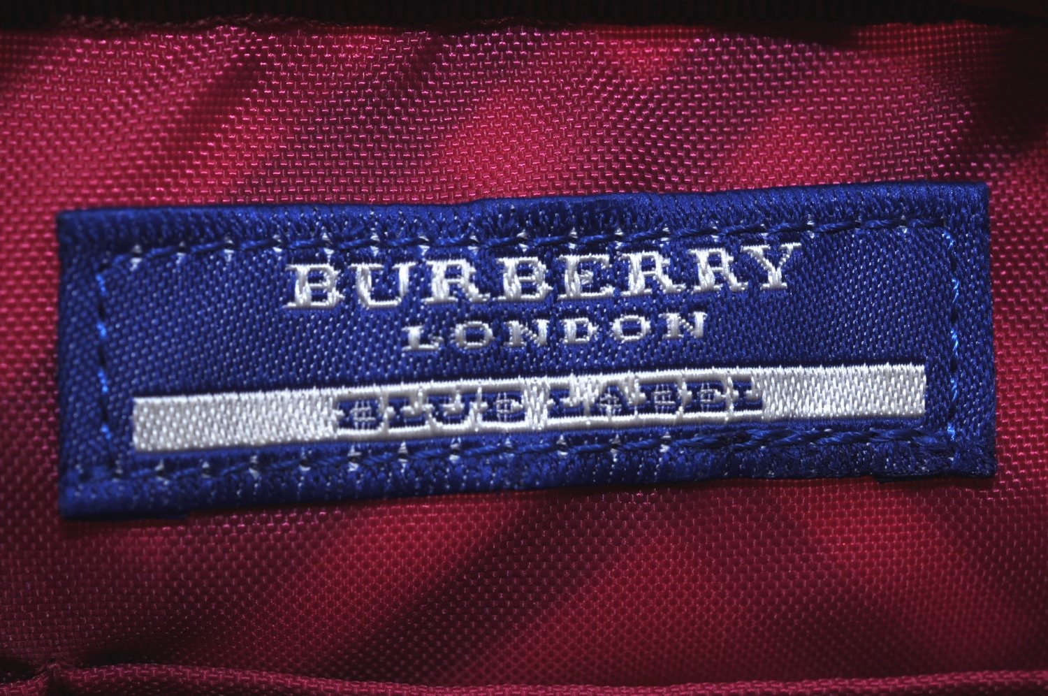 Authentic BURBERRY BLUE LABEL Check Shoulder Cross Bag Nylon Leather Pink L0085