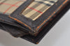 Authentic Burberrys Nova Check Canvas Pouch Purse Brown Beige L0088