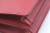 Authentic PRADA Vintage Leather Briefcase Business Bag Red L0092