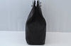 Authentic PRADA Vintage Nylon Plastic Hand Tote Bag Purse Black L0093