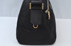 Authentic PRADA Nylon Leather Shoulder Cross Body Bag Black L0094