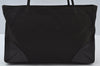 Authentic PRADA Nylon Leather Shoulder Tote Bag Khaki Brown L0095
