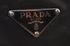 Authentic PRADA Nylon Leather Shoulder Tote Bag Khaki Brown L0095