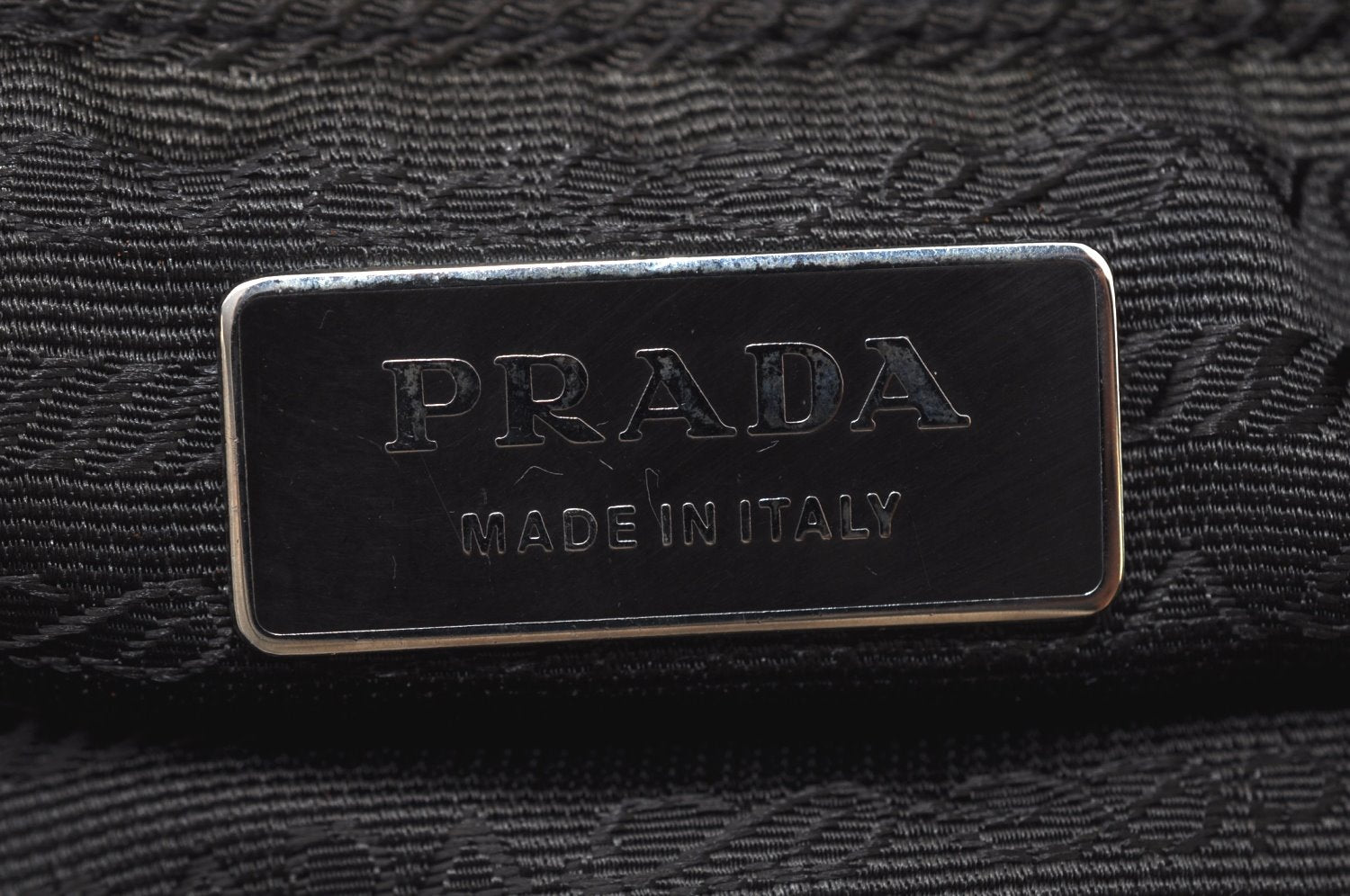 Authentic PRADA Nylon Leather Shoulder Tote Bag Khaki Brown L0095