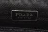 Authentic PRADA Vitello Frame Leather Tote Hand Bag B11163 Brown L0098