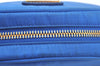 Authentic PRADA Vintage Nylon Leather Pouch Purse Blue L0099