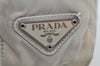 Authentic PRADA Vintage Nylon Shoulder Hand Bag Purse White L0100