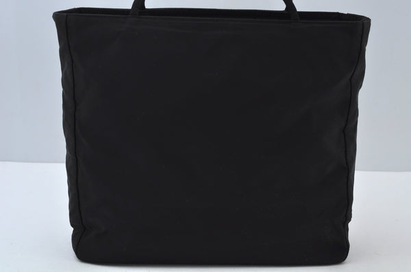 Authentic PRADA Vintage Nylon Shoulder Tote Bag Black L0101