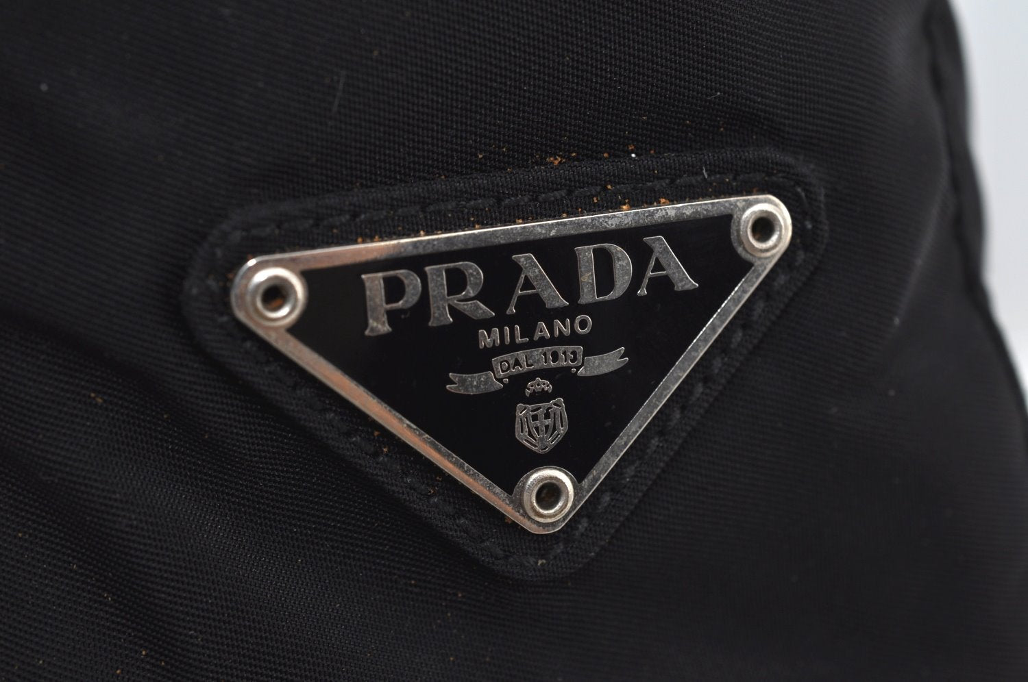 Authentic PRADA Vintage Nylon Shoulder Tote Bag Black L0101