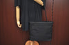 Authentic PRADA Vintage Nylon Shoulder Tote Bag Black L0101