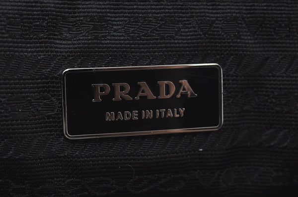 Authentic PRADA Vintage Nylon Leather Shoulder Hand Bag Black Junk L0103