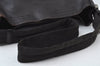 Authentic PRADA Vintage Leather Shoulder Bag Brown L0104