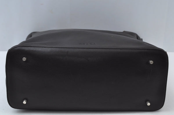 Authentic PRADA Vintage Leather Shoulder Bag Brown L0104